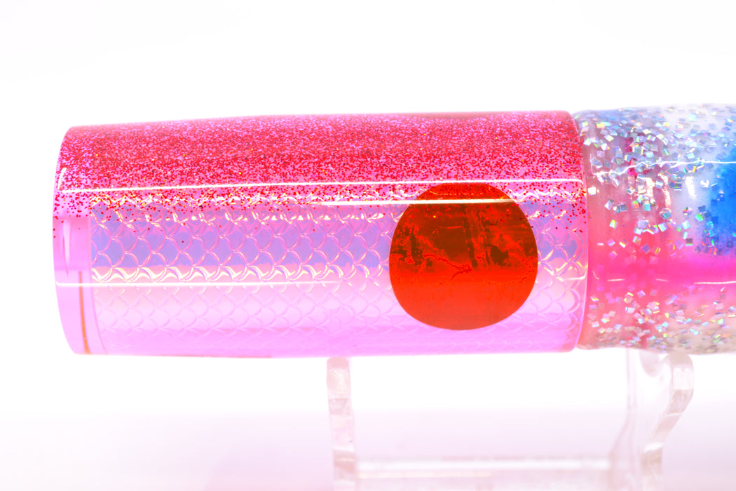 TANTRUM Lures Pink Rainbow Scale Medium AMN 9" 4.3oz Skirted Holo & Blue Bars GZE