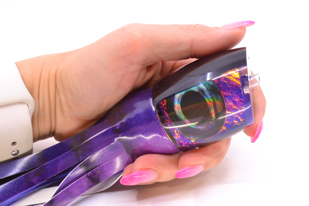 Moyes Lures Purple-Pink Dichro Black Back Bushmaster 12" 7.5oz FT Vinyl Grape Juice
