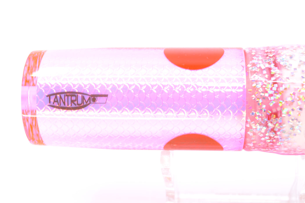TANTRUM Lures Pink Rainbow Scale Medium AMN 9" 4.3oz Skirted Holo & Blue Bars GZE