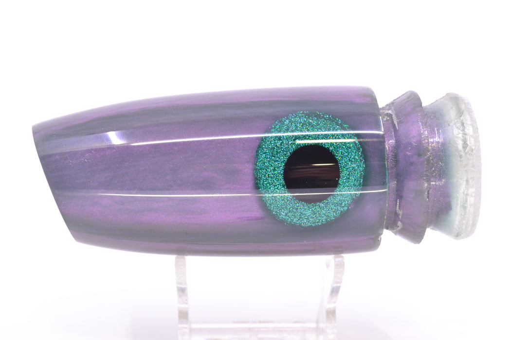 Joe Yee Lures by KEGZ Purple-Gray Pearl Black-Turquoise Eyes Super Plunger 14" 7.2oz