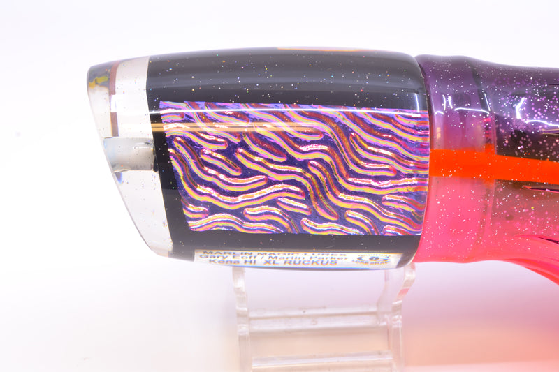 Marlin Magic Lures Purple-Pink Lava Black Magic XL Ruckus 16" 17oz Skirted Purple-Pink