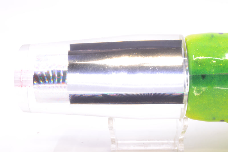 Aloha Lures Clear Mirrored Silver Rainbow Starburst Sundowner 14" 11.5oz FT Vinyl Mahi