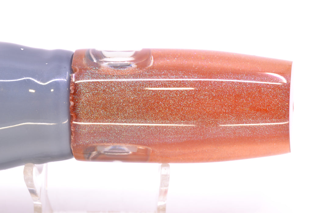 Joe Yee Lures by KEGZ Root Beer Pearl Doll Eyes Medium Plunger 12" 8.5oz Skirted