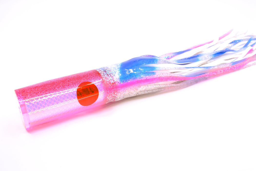 TANTRUM Lures Pink Rainbow Scale Medium AMN 9" 4.3oz Skirted Holo & Blue Bars GZE