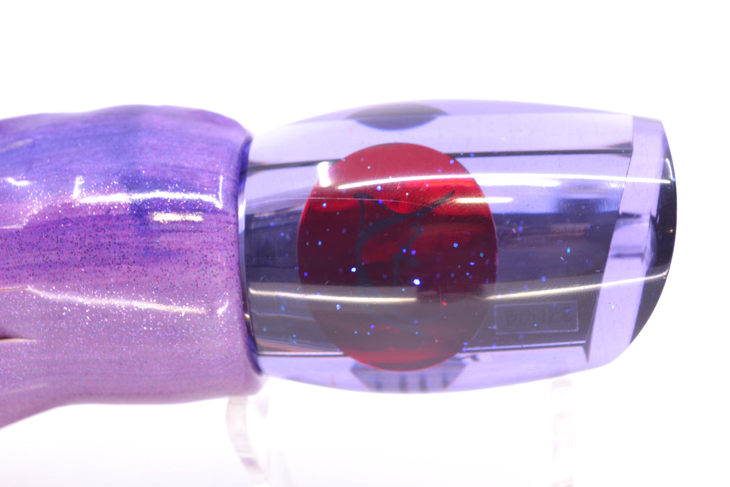 Bonze Lures Purple Mirrored Red Eyes ATM 10" 7.5oz FT Vinyl Purple Eclipse
