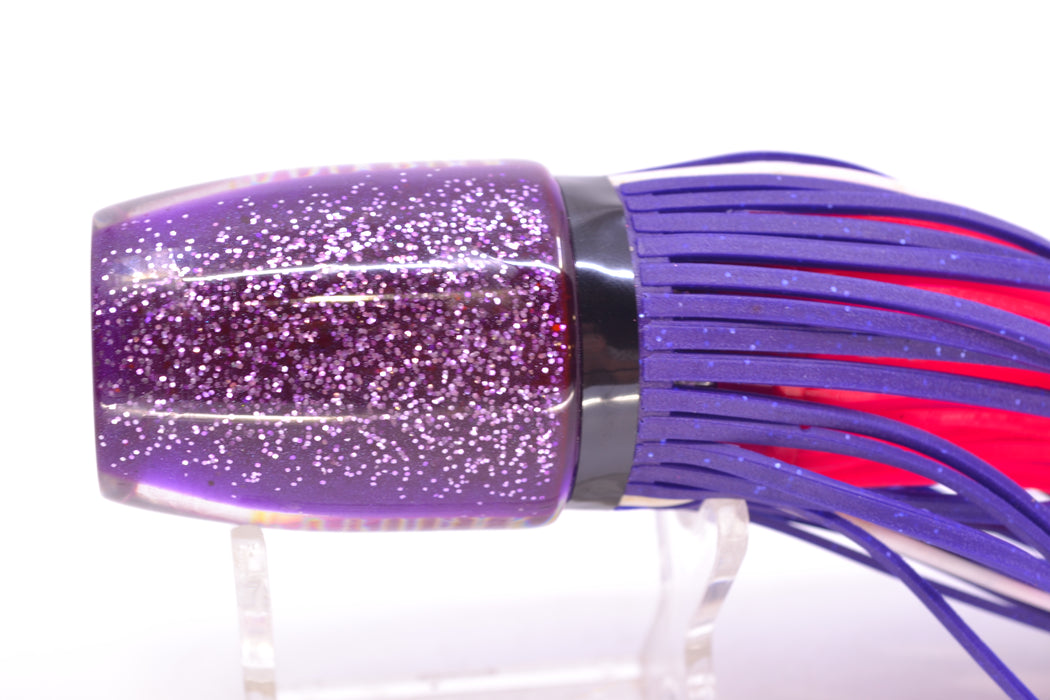 Amaral Lures Purple Pearl Rainbow Scale Green Stripes Purple Back Jararaca 12" 4oz