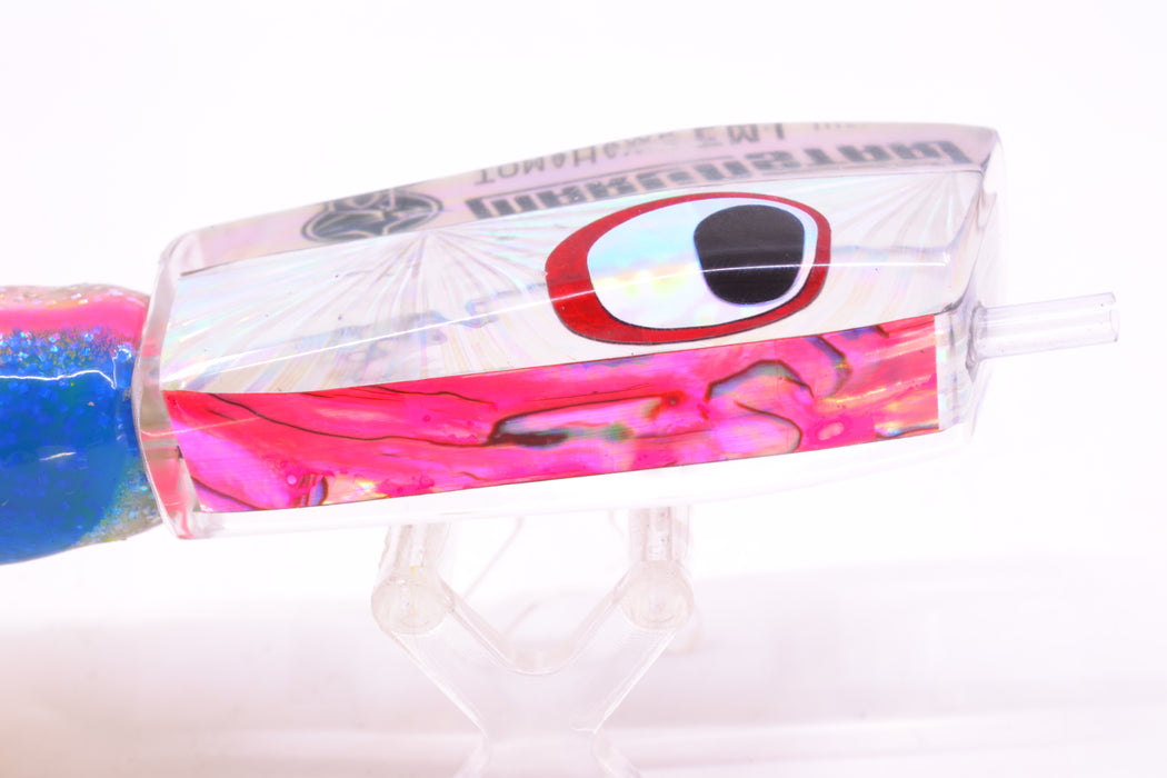 Marlinstar Silver Starburst-Pink Paua Lead Medium Tomahawk FMJ 9"+ 11.4oz Skirted GZE