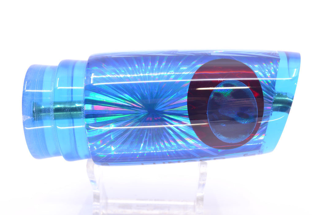 Koya Lures Blue Rainbow Starburst Black-Red Eyes JP Large Lunger 14" 7.5oz GZE