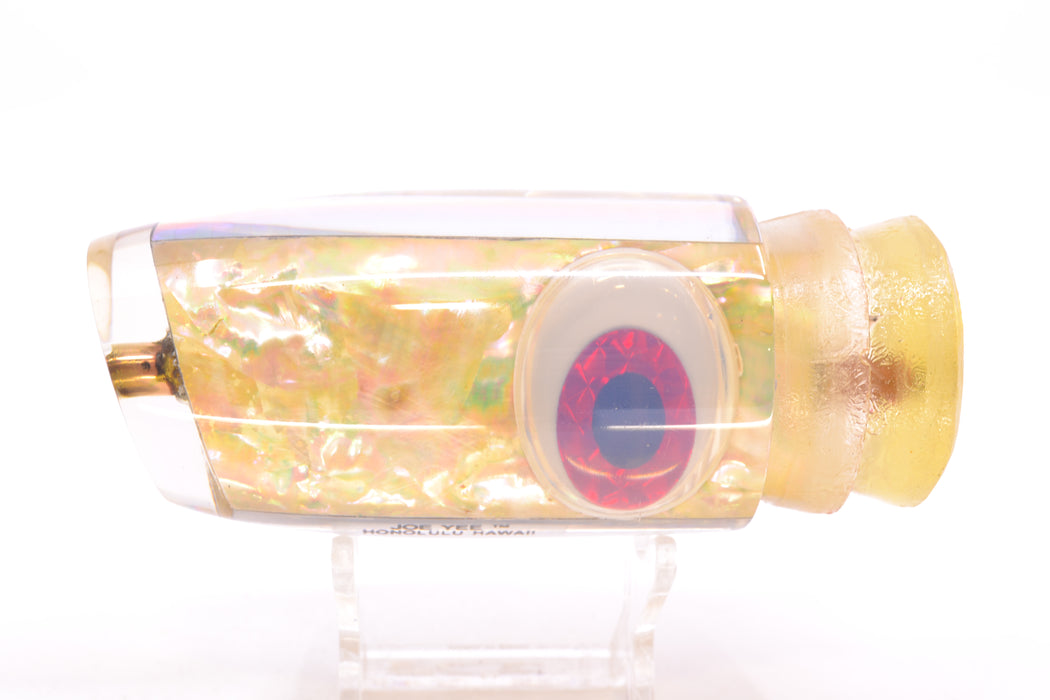 Joe Yee White Awabi Black-Red Shakey Eyes Super Plunger 14" 7.7oz