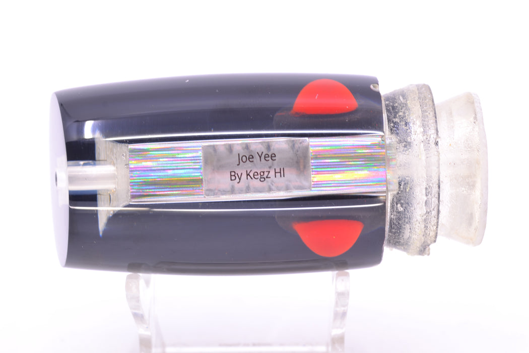 Joe Yee Lures by KEGZ Silver Rainbow Stripes Black Back Red-Black Eyes 501 12" 5oz