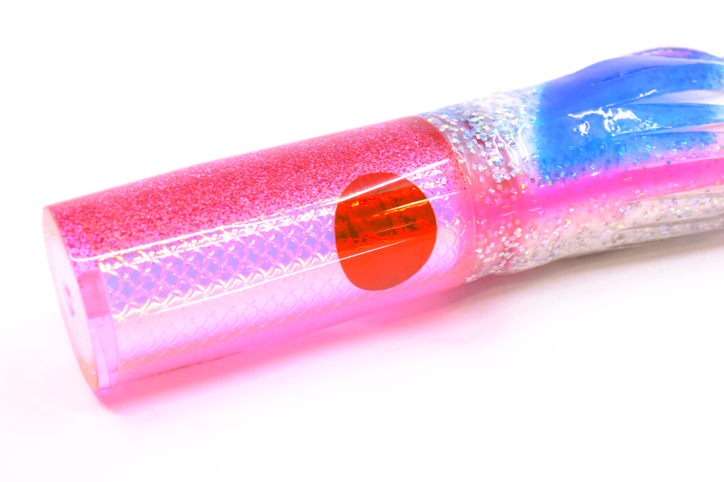 TANTRUM Lures Pink Rainbow Scale Medium AMN 9" 4.3oz Skirted Holo & Blue Bars GZE