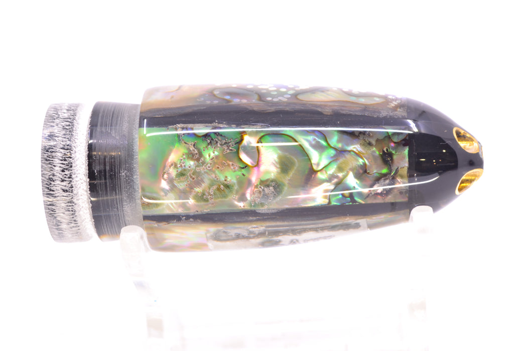 Crampton Baits Real Abalone Shell Black Pearl 4-Hole Bullet 7" 3oz