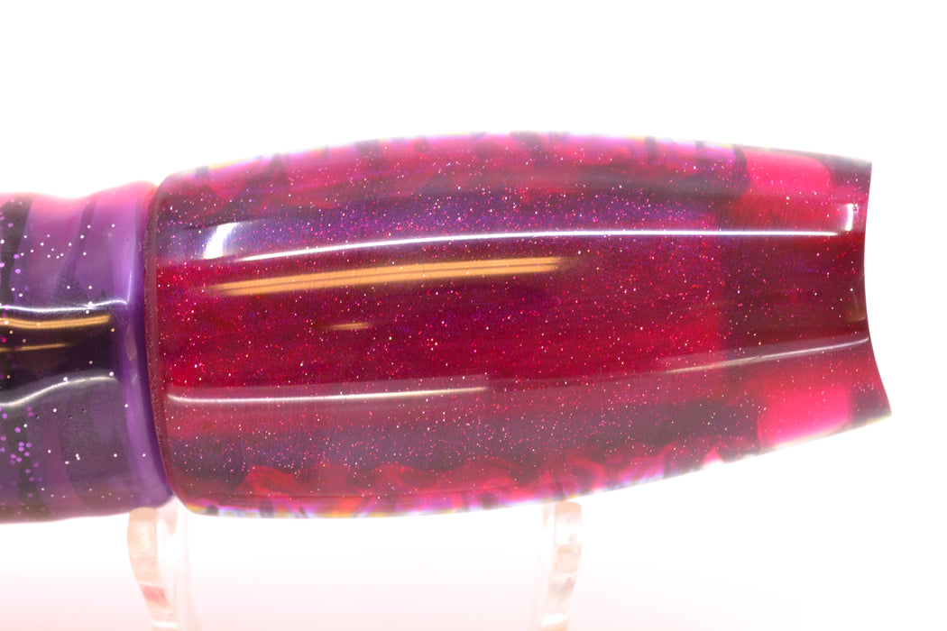 Coggin Lures Purple Rainbow Dichro Purple Back 4-Hole Copalure Scoop 12" 12oz Skirted