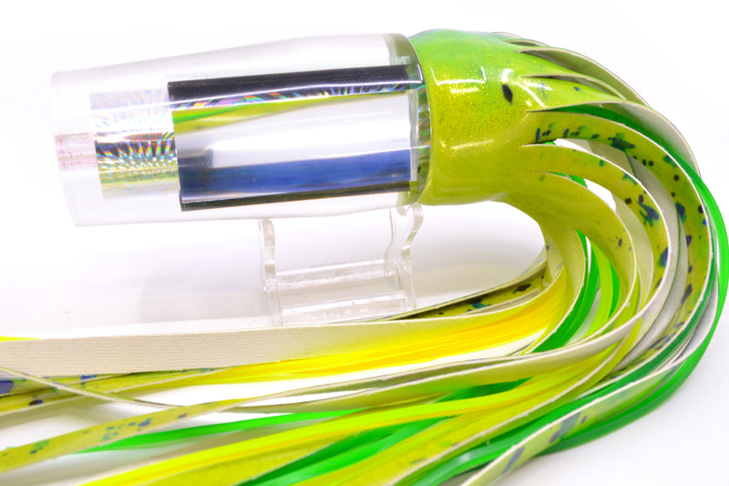 Aloha Lures Clear Mirrored Silver Rainbow Starburst Sundowner 14" 11.5oz FT Vinyl Mahi
