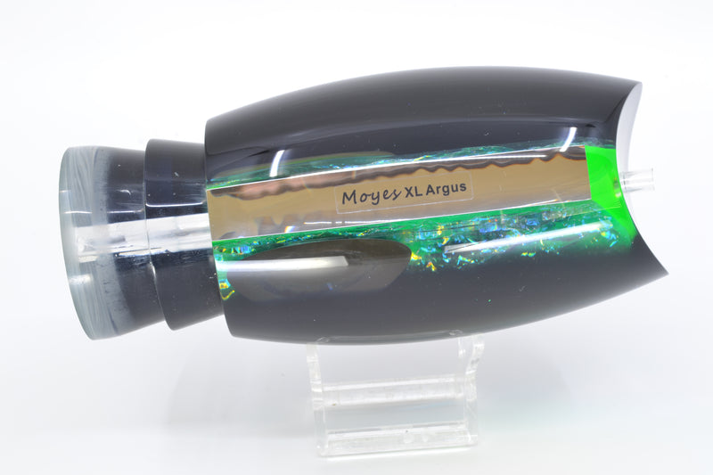 Moyes Lures Green-Orange Dichro Black Back Taxi Eyes XL Argus Teaser 22oz GZE