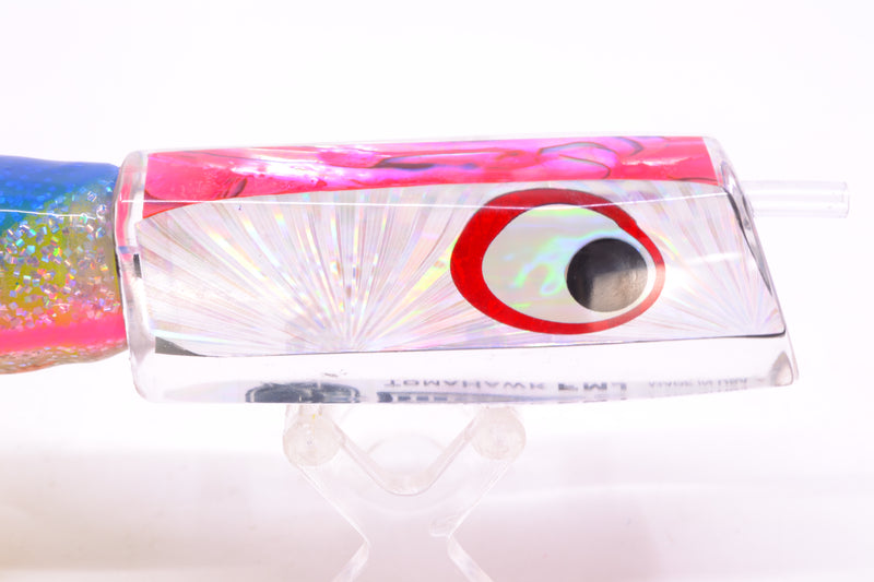 Marlinstar Silver Starburst-Pink Paua Lead Medium Tomahawk FMJ 9"+ 11.4oz Skirted