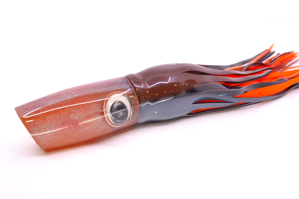 Joe Yee Lures by KEGZ Root Beer Pearl Doll Eyes Medium Plunger 12" 8.5oz Skirted