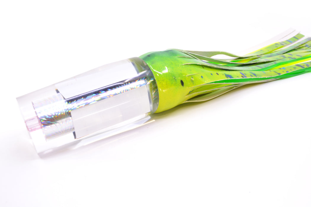 Aloha Lures Clear Mirrored Silver Rainbow Starburst Sundowner 14" 11.5oz FT Vinyl Mahi