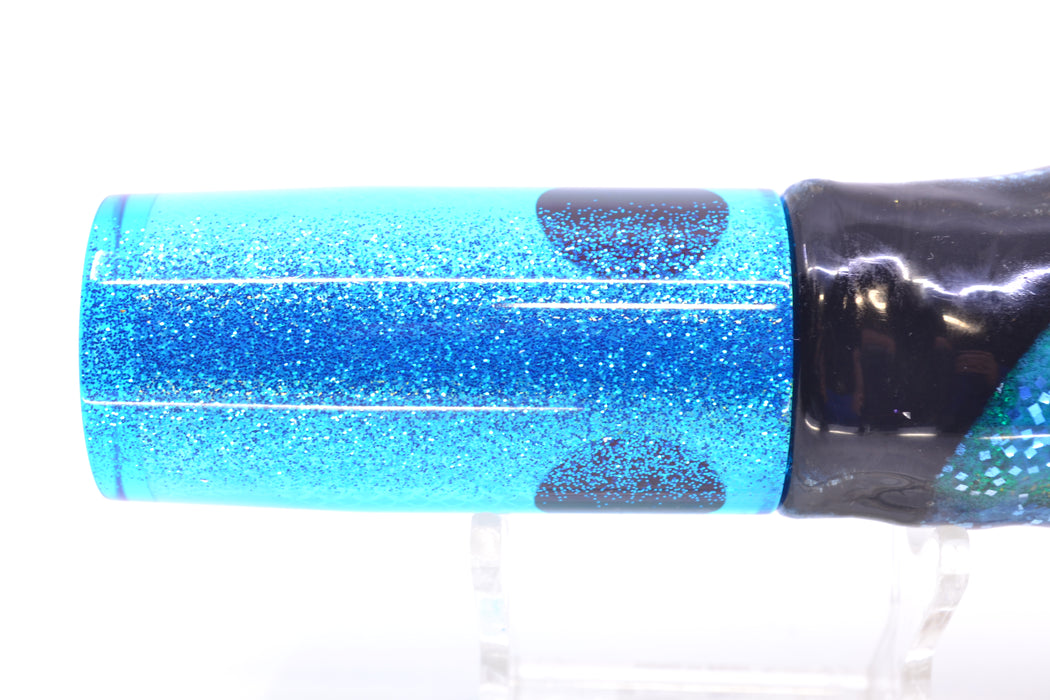 TANTRUM Lures Ice Blue Rainbow Scale Medium AMN 9" 4.3oz Skirted Evil GZE