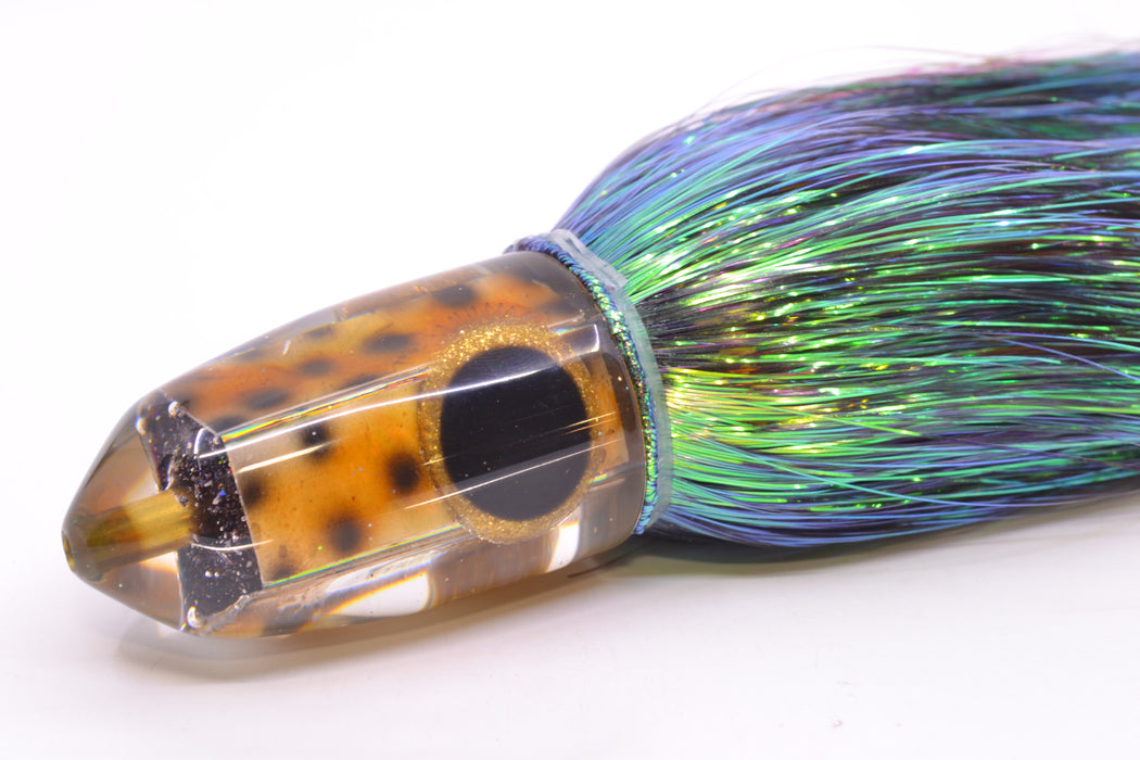 Ganku Lures "Tiger Cowrie" Bumbucha Bullet 9"+ 7oz Flashabou Black/Yellow