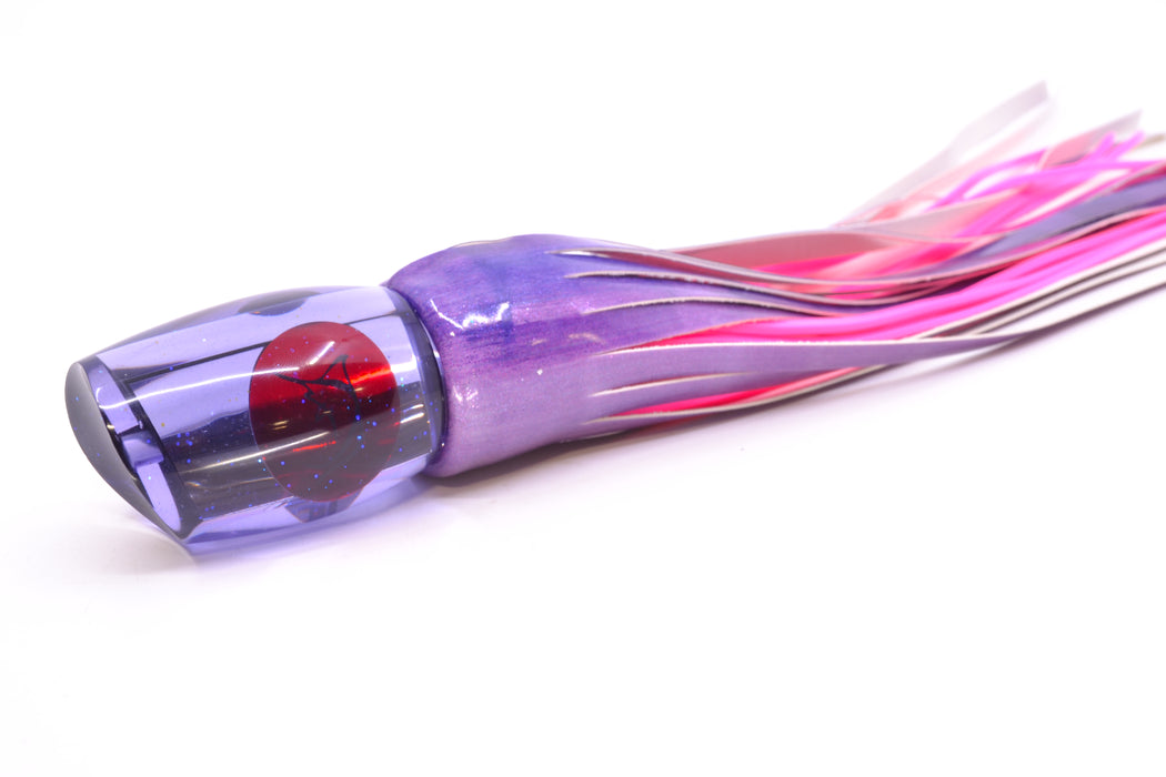 Bonze Lures Purple Mirrored Red Eyes ATM 10" 7.5oz FT Vinyl Purple Eclipse