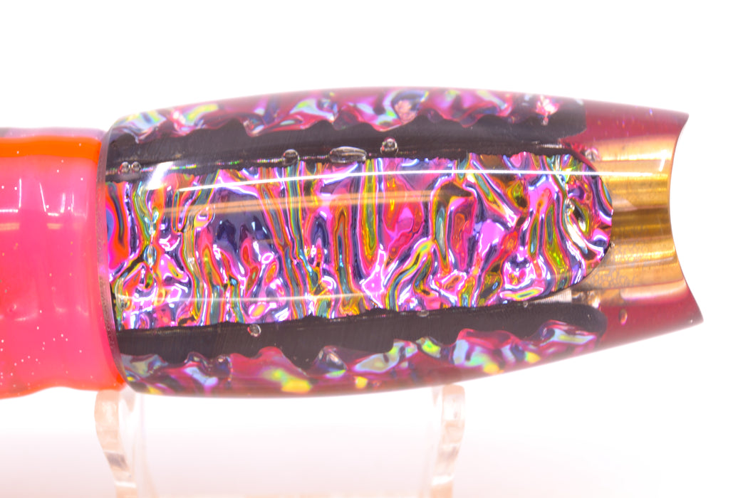 Coggin Lures Purple Rainbow Dichro Purple Back 4-Hole Copalure Scoop 12" 12oz Skirted