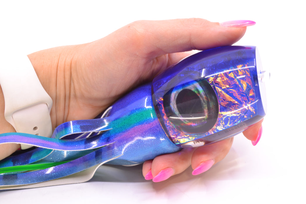 Moyes Lures Pink-Blue Dichro Blue Back Large Blaster 14" 8.5oz FT Vinyl Blueberry