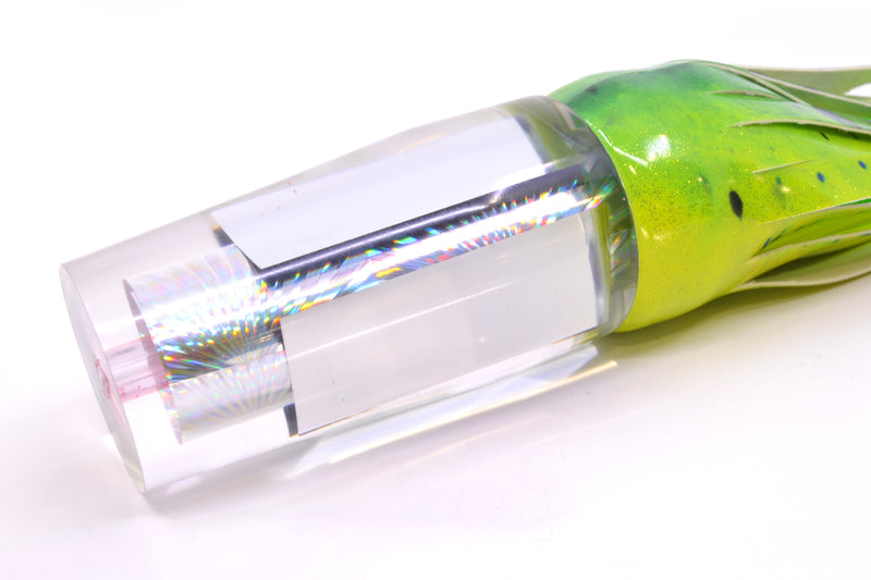 Aloha Lures Clear Mirrored Silver Rainbow Starburst Sundowner 14" 11.5oz FT Vinyl Mahi