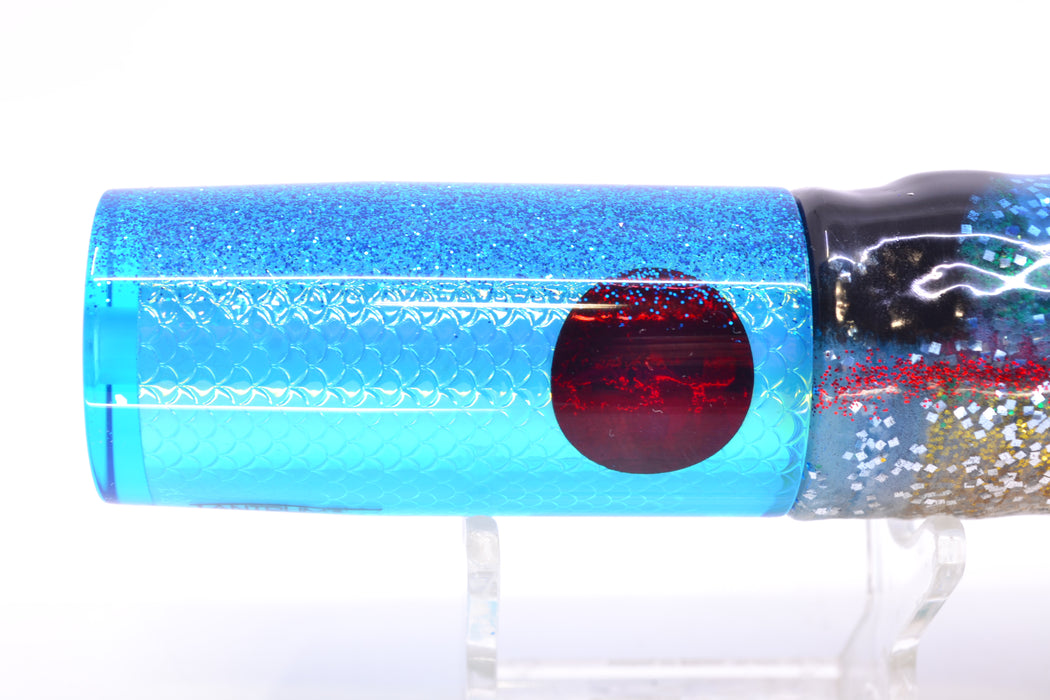 TANTRUM Lures Ice Blue Rainbow Scale Medium AMN 9" 4.3oz Skirted Evil GZE