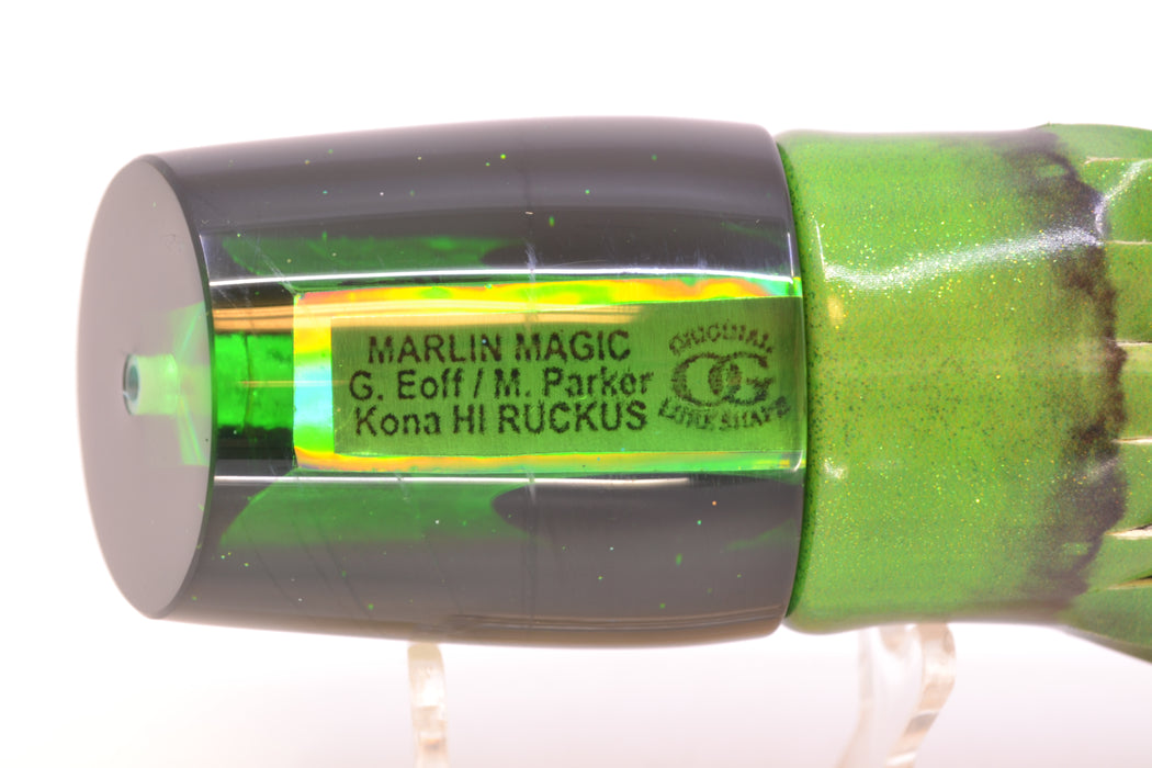 Marlin Magic Green MOP Black Back Taxi Eyes Ruckus 12" 9oz FT Vinyl Green Tiger