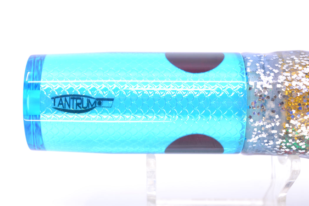 TANTRUM Lures Ice Blue Rainbow Scale Medium AMN 9" 4.3oz Skirted Evil GZE