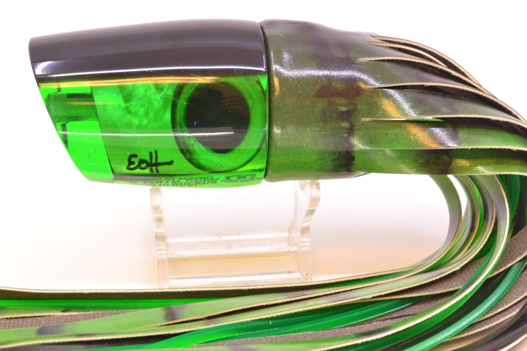 Marlin Magic Green MOP Black Back Taxi Eyes Ruckus 12" 9oz FT Vinyl Green Tiger