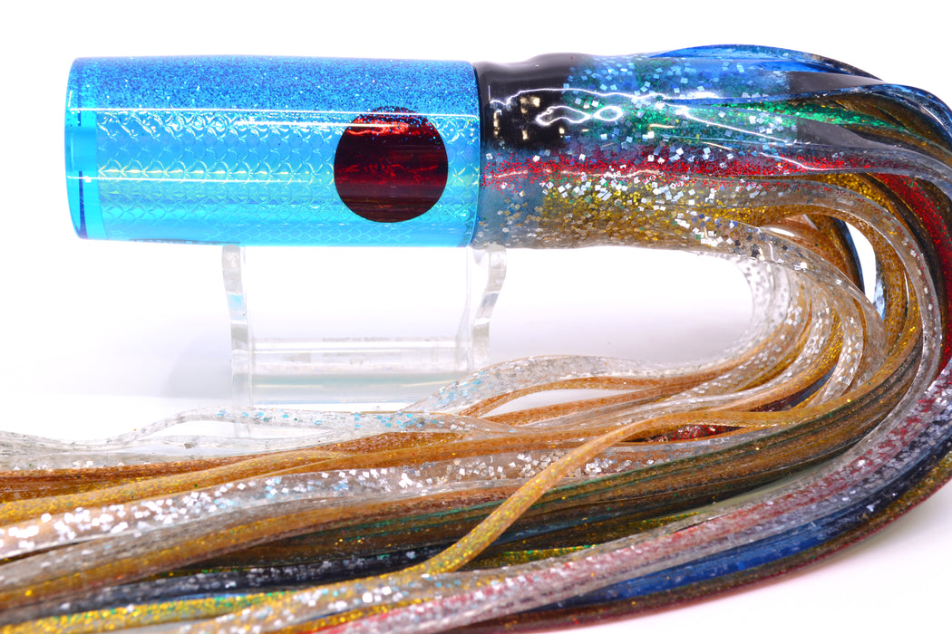 TANTRUM Lures Ice Blue Rainbow Scale Medium AMN 9" 4.3oz Skirted Evil GZE