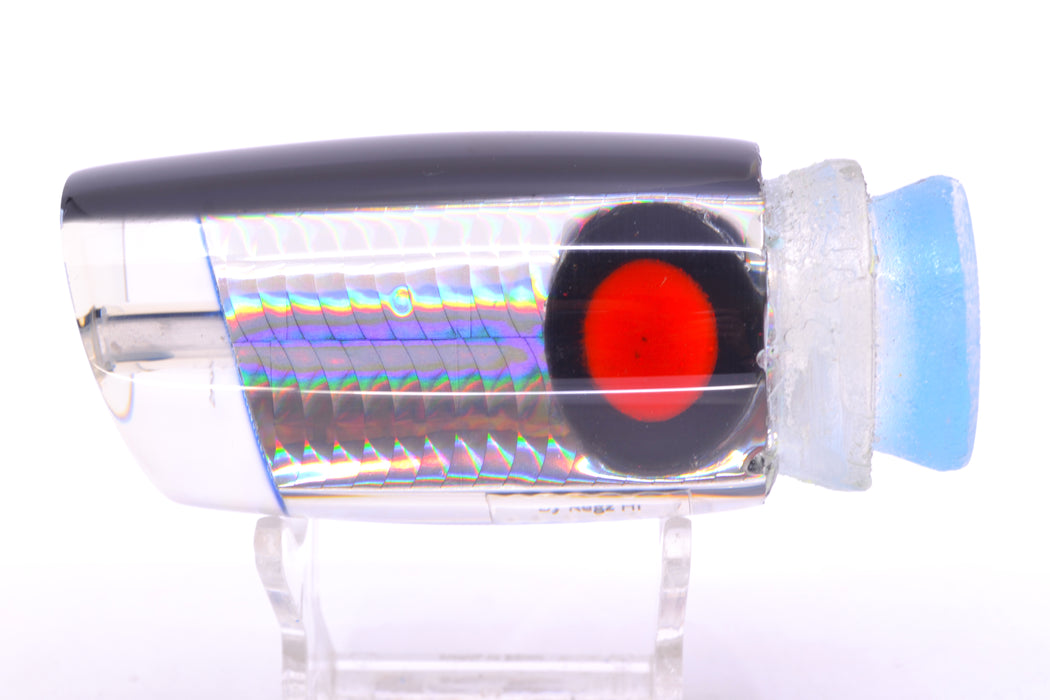 Joe Yee Lures by KEGZ Silver Rainbow Scale Black Back Red-Black Eyes 501 12" 5oz