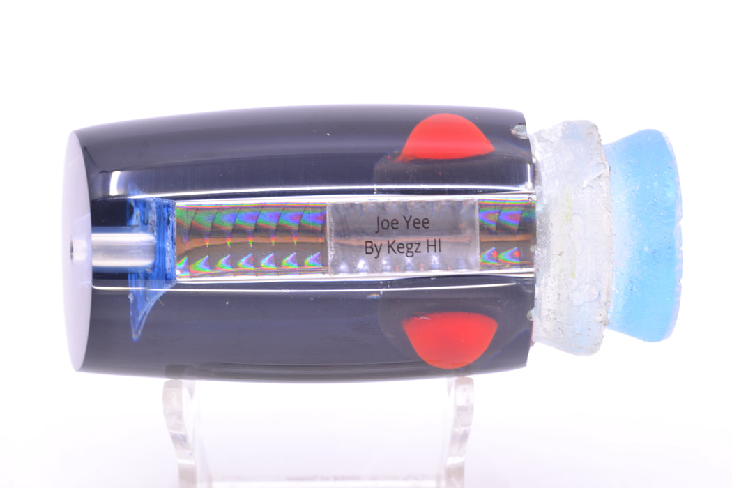 Joe Yee Lures by KEGZ Silver Rainbow Scale Black Back Red-Black Eyes 501 12" 5oz