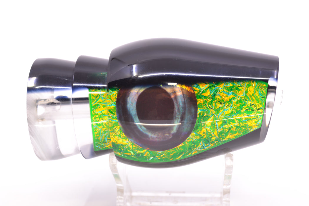 Moyes Lures Green Dichro Black Back Taxi Eyes Large Sumo 14" 8oz GZE