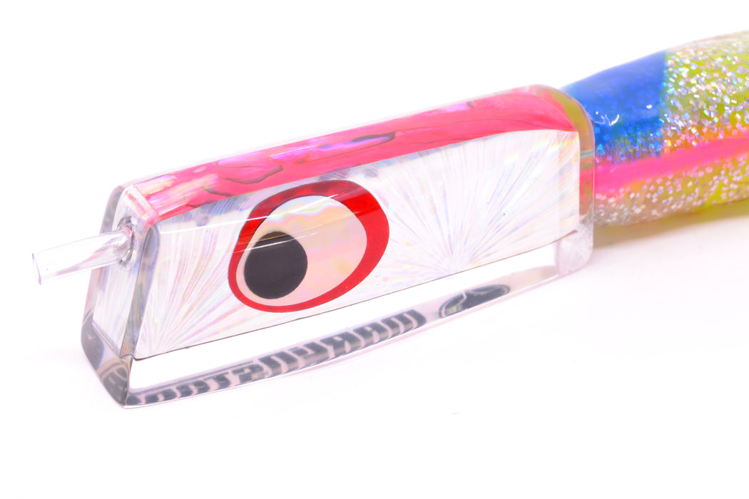 Marlinstar Silver Starburst-Pink Paua Lead Medium Tomahawk FMJ 9"+ 11.4oz Skirted GZE