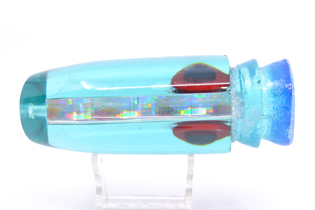 Joe Yee Lures by KEGZ Ice Blue Rainbow Black-Red Eyes Super Plunger 14" 7.2oz