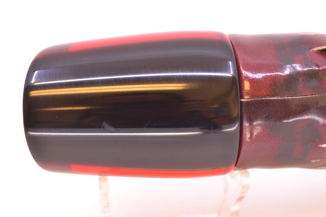 Marlin Magic Red Awabi Black Back Red Eyes Ruckus 12" 9oz FT Vinyl Red Tiger