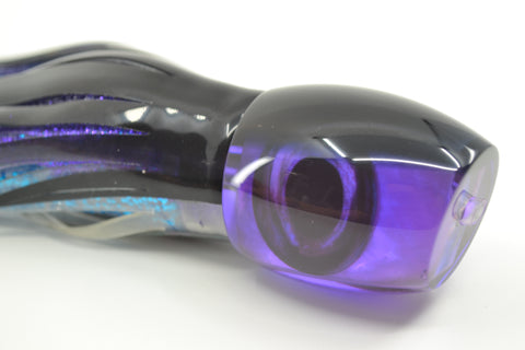Moyes Lures Purple MOP Black Back Small Blaster 9" 4.5oz Skirted Skipjack-Purple-Blue