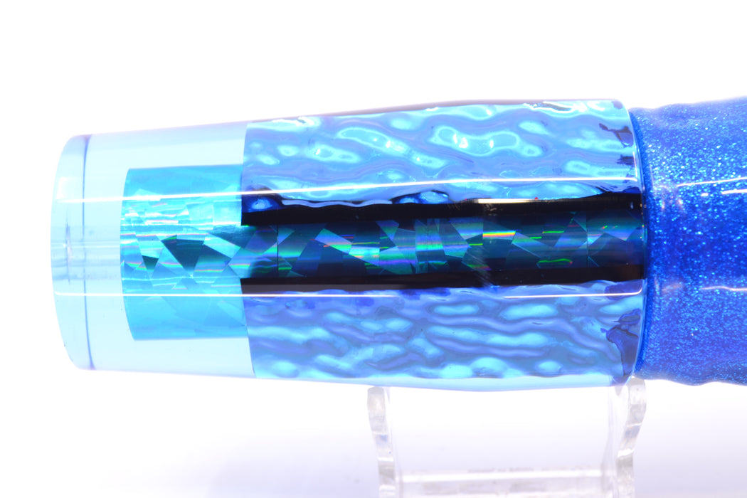 Aloha Lures Ice Blue Rainbow Ice Blue-Akule Dichro Sundowner 14" 11.5oz Skirted Blue-Silver