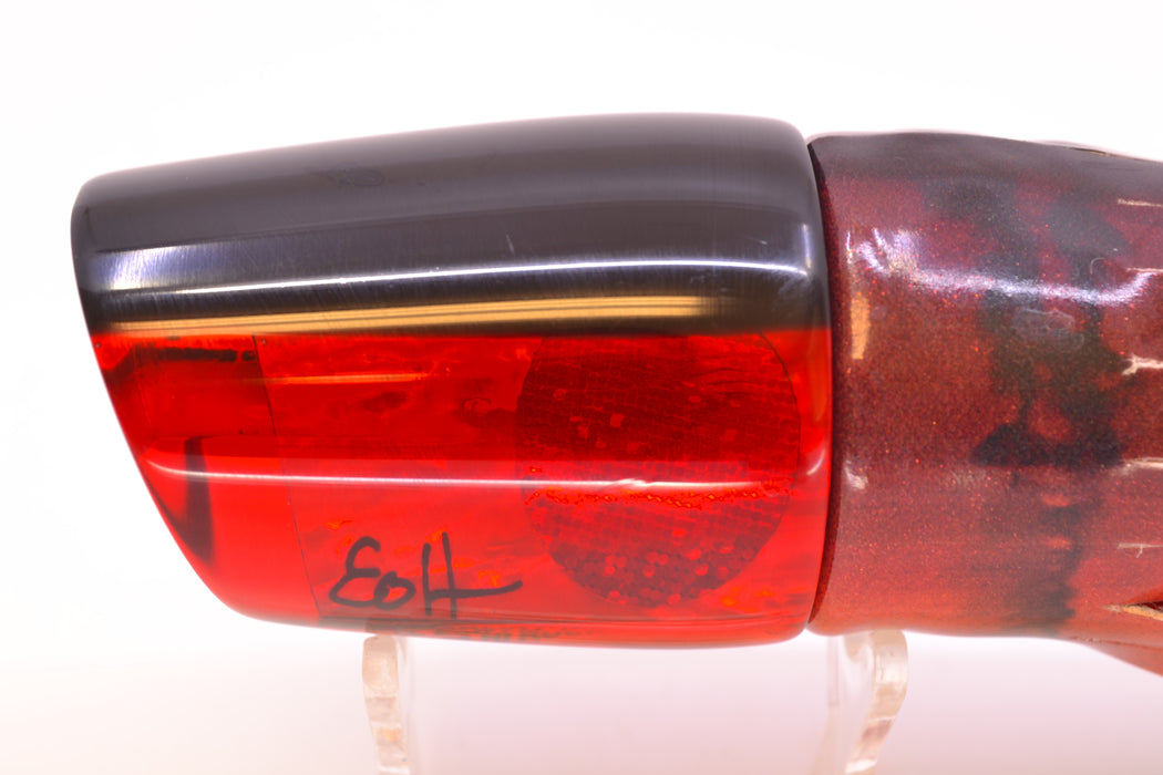 Marlin Magic Red Awabi Black Back Red Eyes Ruckus 12" 9oz FT Vinyl Red Tiger