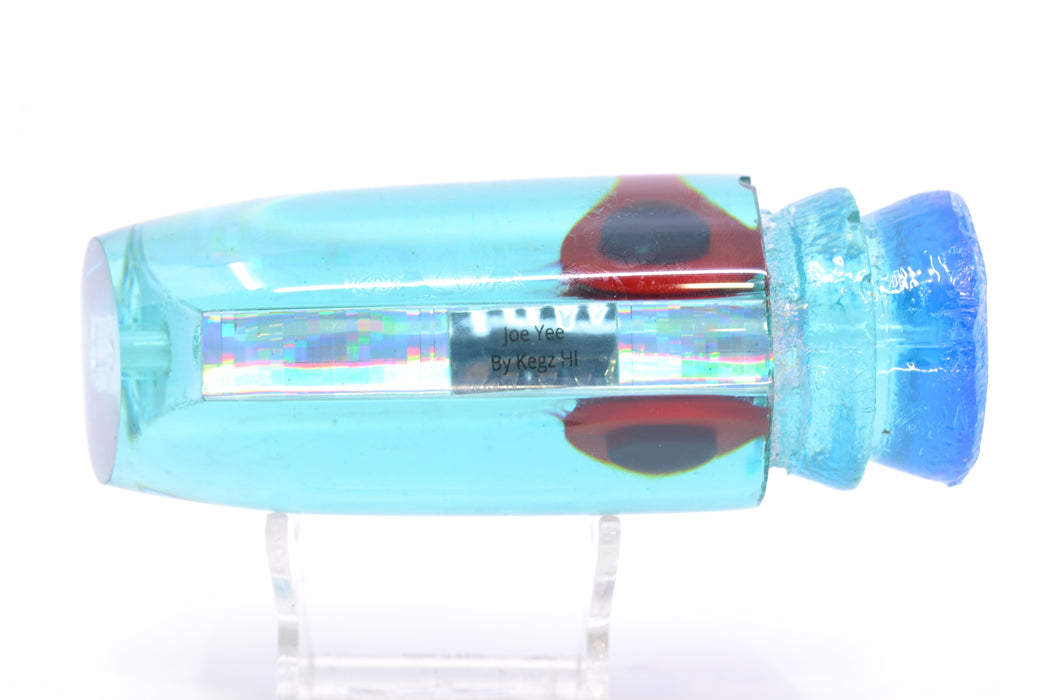 Joe Yee Lures by KEGZ Ice Blue Rainbow Black-Red Eyes Super Plunger 14" 7.2oz
