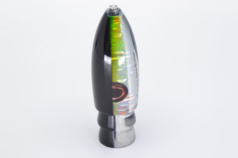 Moyes Lures Chartreuse-Silver Aurora Black Back Keeled Medium Ono Bullet 9" 5.8oz GZE