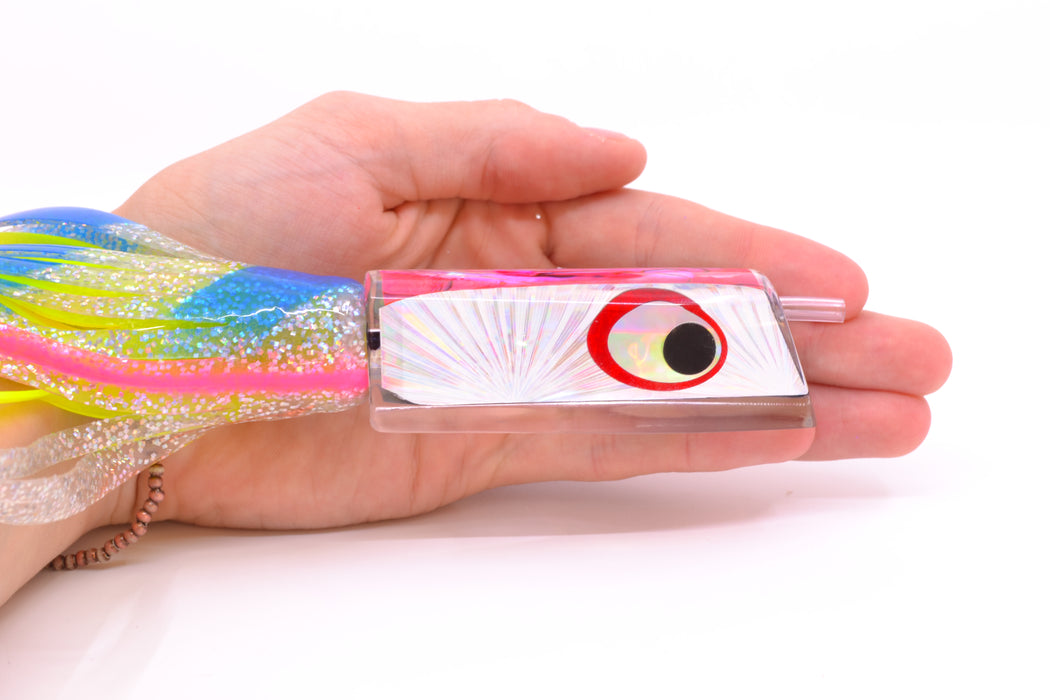 Marlinstar Silver Starburst-Pink Paua Lead Medium Tomahawk FMJ 9"+ 11.4oz Skirted GZE
