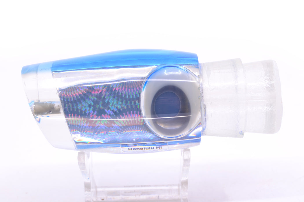 Joe Yee Lures by KEGZ Silver Rainbow Circles Blue Back Doll Eyes Jimmy Boy 12" 5.2oz
