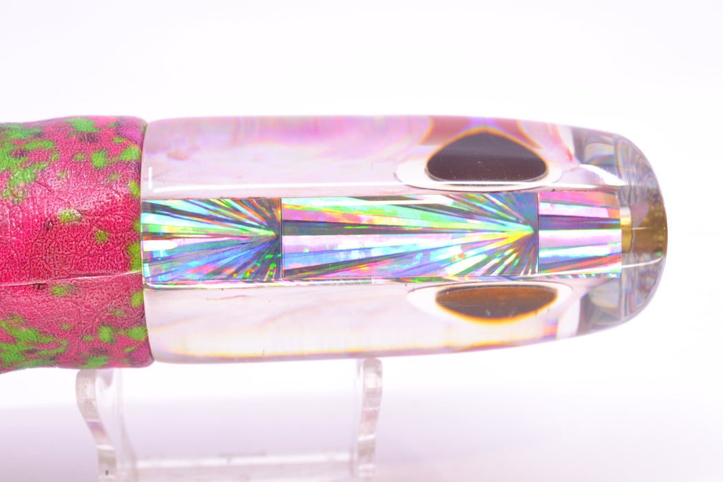 Koya Lures Pink Angel Wing MOP Black-Red Eyes JP Noname 12" 7.5oz ALV Vinyl Pink Mahi