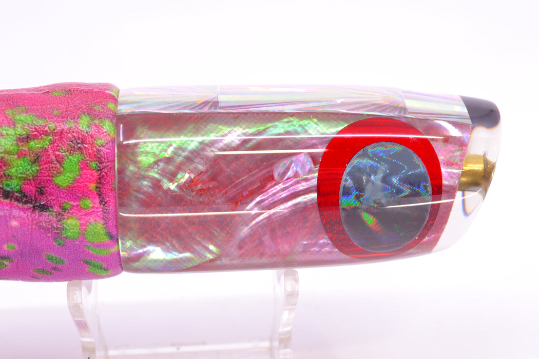 Koya Lures Pink Angel Wing MOP Black-Red Eyes JP Noname 12" 7.5oz ALV Vinyl Pink Mahi
