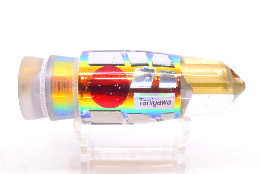 Tanigawa Lures Sunset Rainbow Cracked Glass Red Eyes 2-Hole Bullet 9"+ 7.8oz