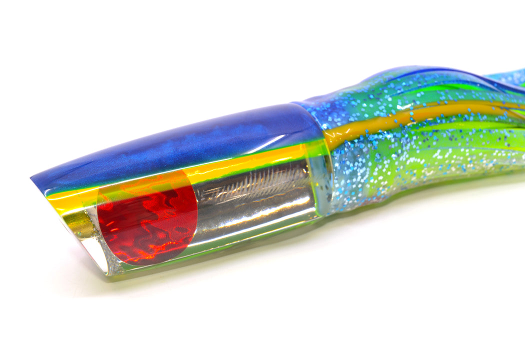 Koya Lures Clear Mirrored Blue-Yellow Back Small 614 10" 6oz Skirted Blue-Yellow-Silver GZE